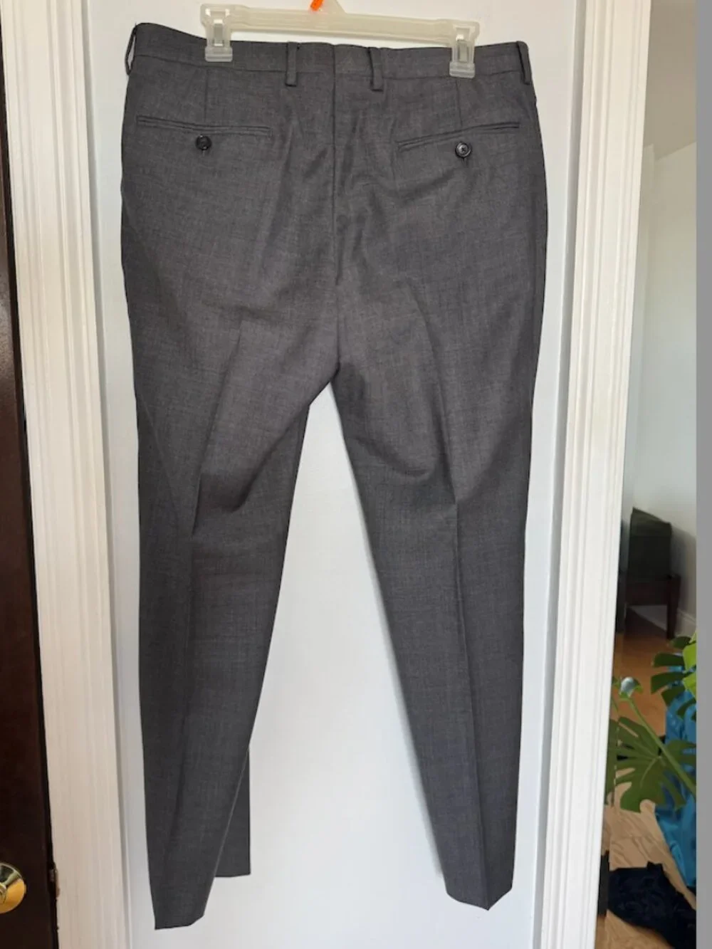 J. Crew Gray Ludlow Slim Suit Pant in Italian Wool W32 L30